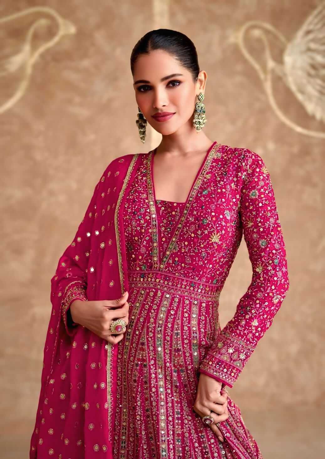 Elegant Georgette Gown for Festive Wear